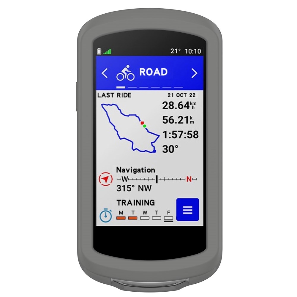 Szilikon tok Garmin Edge 1040 GPS kerékpáros navigációhoz - sötétszürke