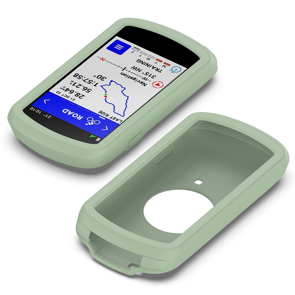 Szilikon tok Garmin Edge 1040 GPS kerékpáros komputerhez - zöld