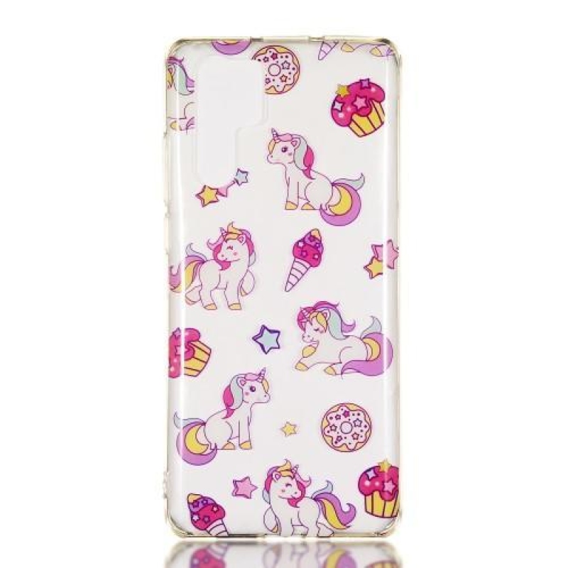 Színes gél tok mobil Huawei P30 Pro - egyszarvúakhoz