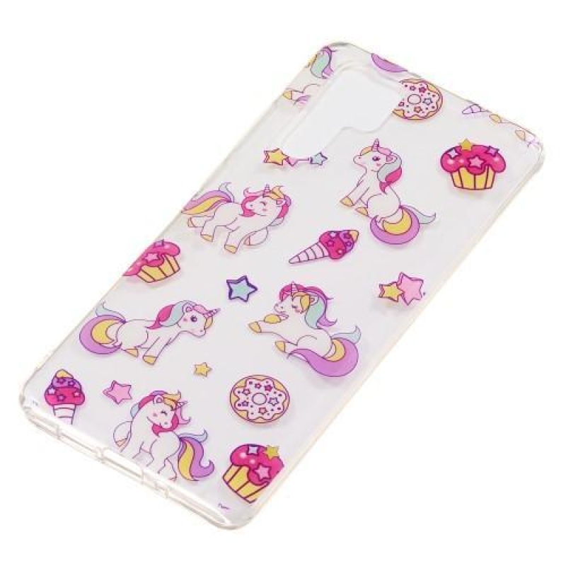 Színes gél tok mobil Huawei P30 Pro - egyszarvúakhoz