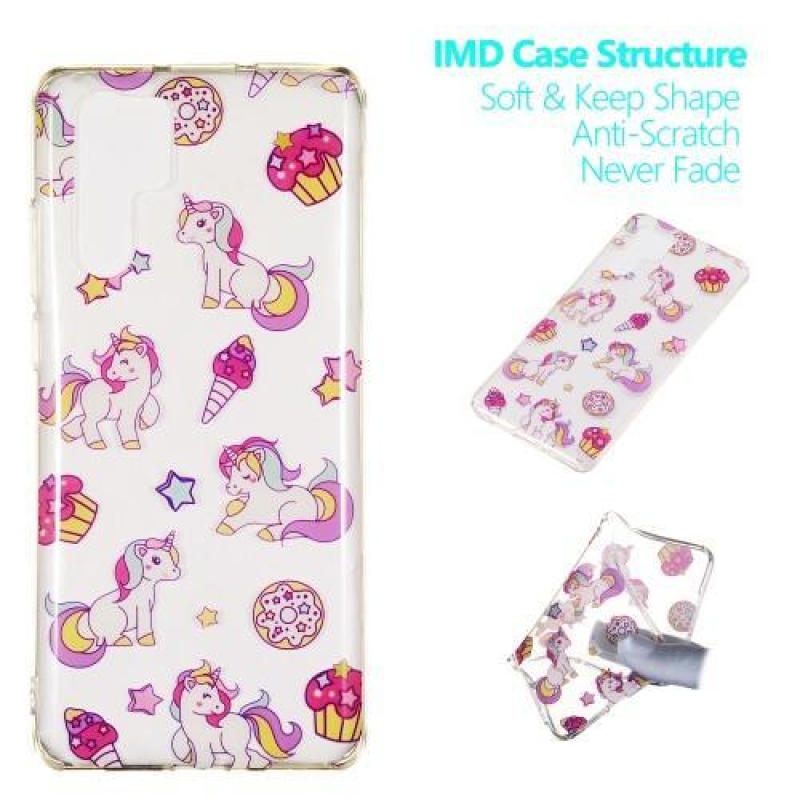 Színes gél tok mobil Huawei P30 Pro - egyszarvúakhoz