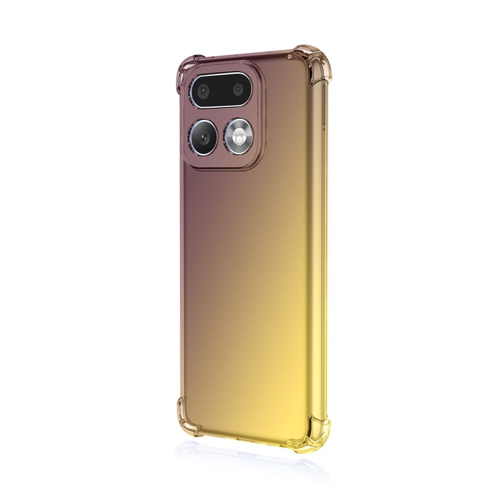 Colore tartós zselés tok megerősített sarkokkal a Realme 16 Pro+ 5G készülékhez - fekete/arany