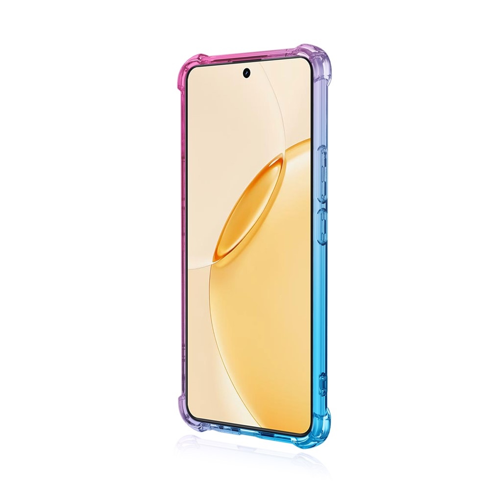 Colore tartós zselés tok megerősített sarkokkal a Realme 16 Pro+ 5G készülékhez - kék/rózsaszín
