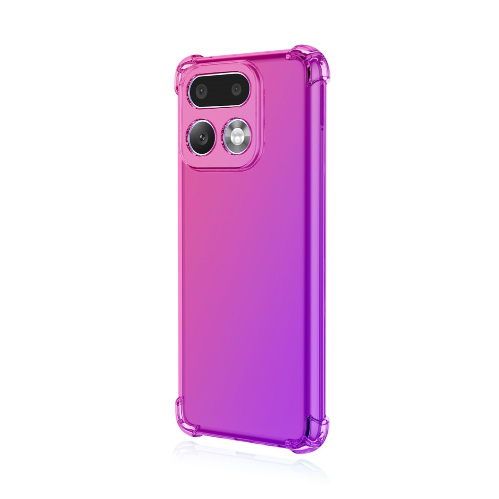 Colore tartós zselés tok megerősített sarkokkal a Realme 16 Pro+ 5G készülékhez - rózsaszín/lila