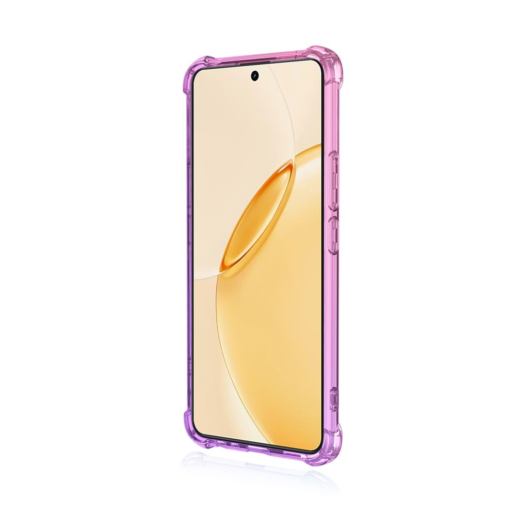 Colore tartós zselés tok megerősített sarkokkal a Realme 16 Pro+ 5G készülékhez - rózsaszín/lila