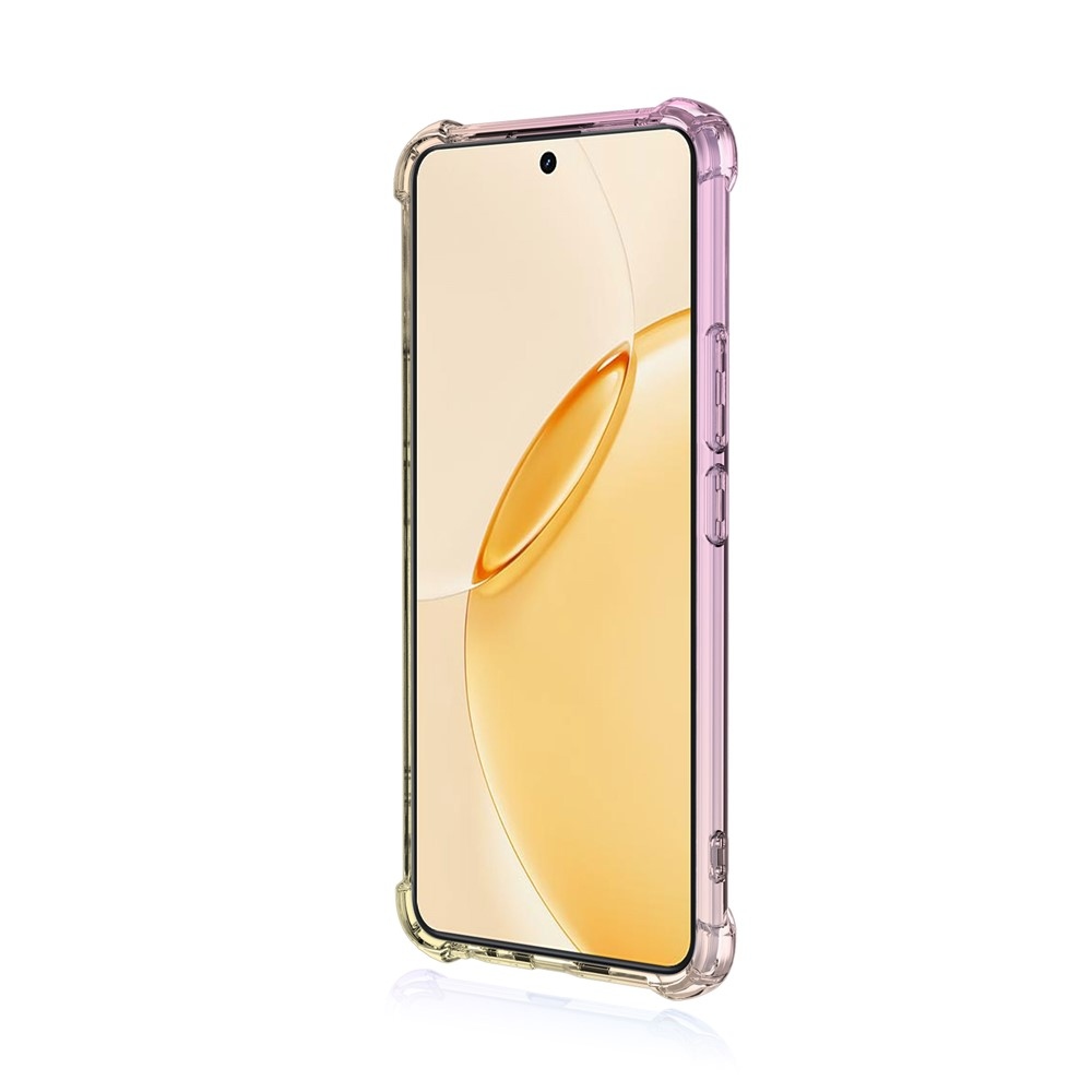 Colore tartós zselés tok megerősített sarkokkal a Realme 16 Pro+ 5G készülékhez - rózsaszín/arany