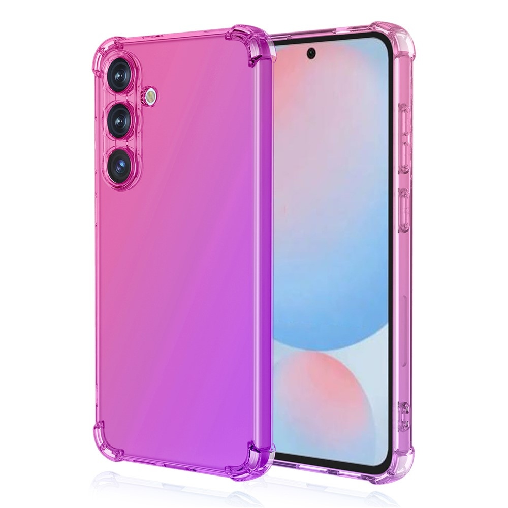 Colore tartós zselés tok megerősített sarkokkal Samsung Galaxy A57 5G készülékhez - rózsaszín/lila