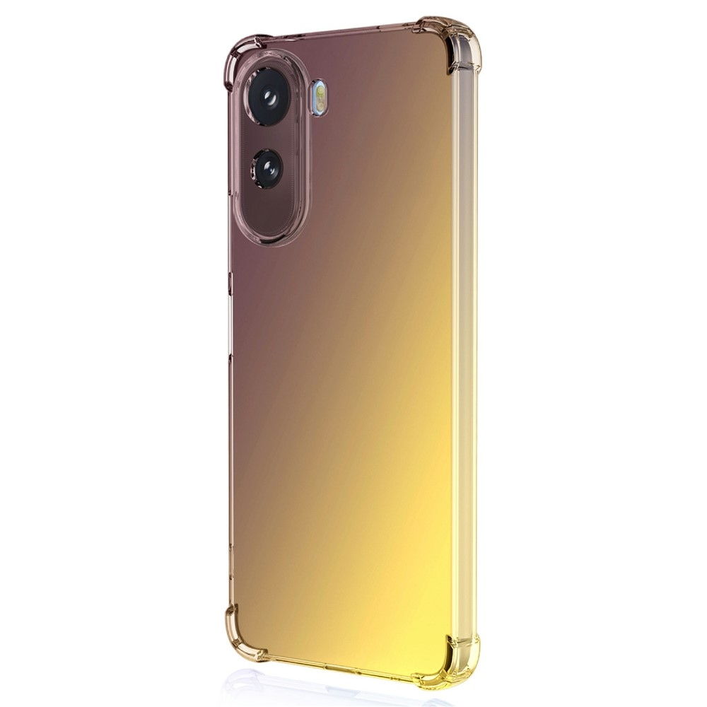 Colore tartós zselés tok megerősített sarkokkal Xiaomi Redmi A7 Pro készülékhez - fekete/arany