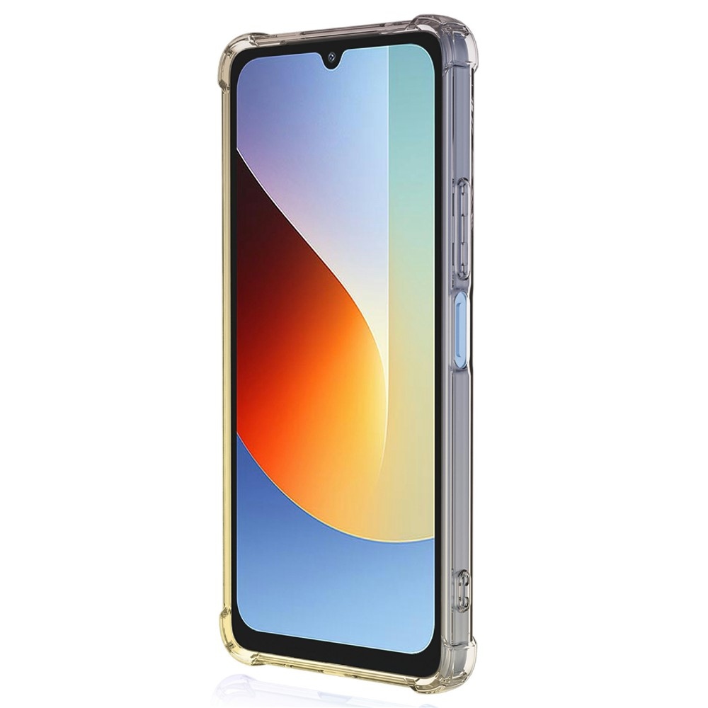 Colore tartós zselés tok megerősített sarkokkal Xiaomi Redmi A7 Pro készülékhez - fekete/arany
