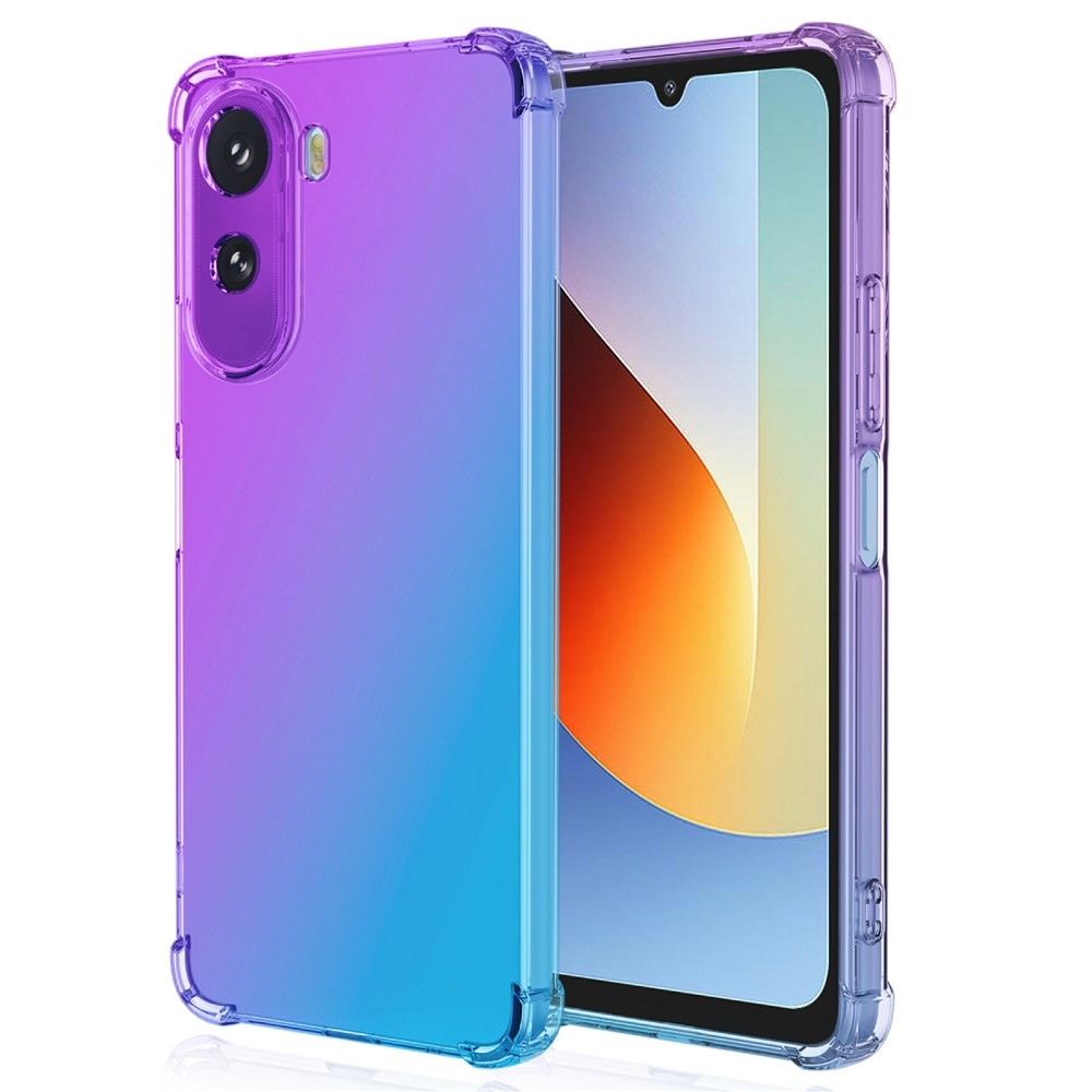 Colore tartós gél tok megerősített sarkokkal Xiaomi Redmi A7 Pro készülékhez - lila/kék