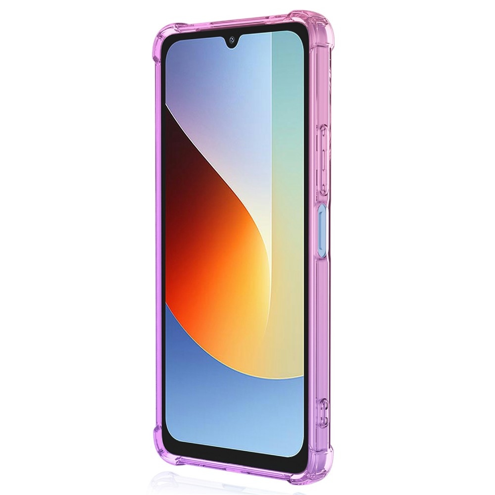 Colore tartós zselés tok megerősített sarkokkal Xiaomi Redmi A7 Pro készülékhez - rózsaszín/lila