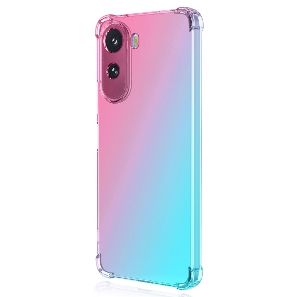 Colore tartós zselés tok megerősített sarkokkal Xiaomi Redmi A7 Pro készülékhez - rózsaszín/zöld