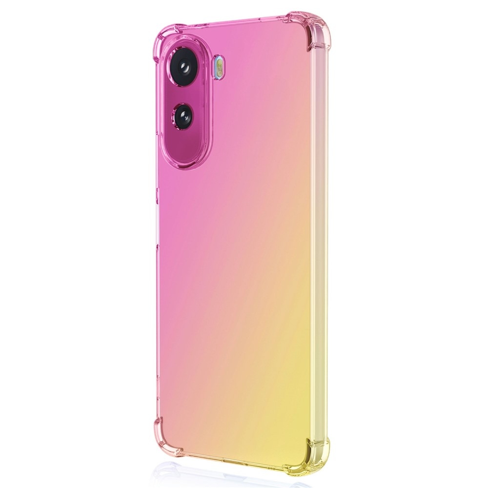 Colore tartós zselés tok megerősített sarkokkal Xiaomi Redmi A7 Pro készülékhez - rózsaszín/arany