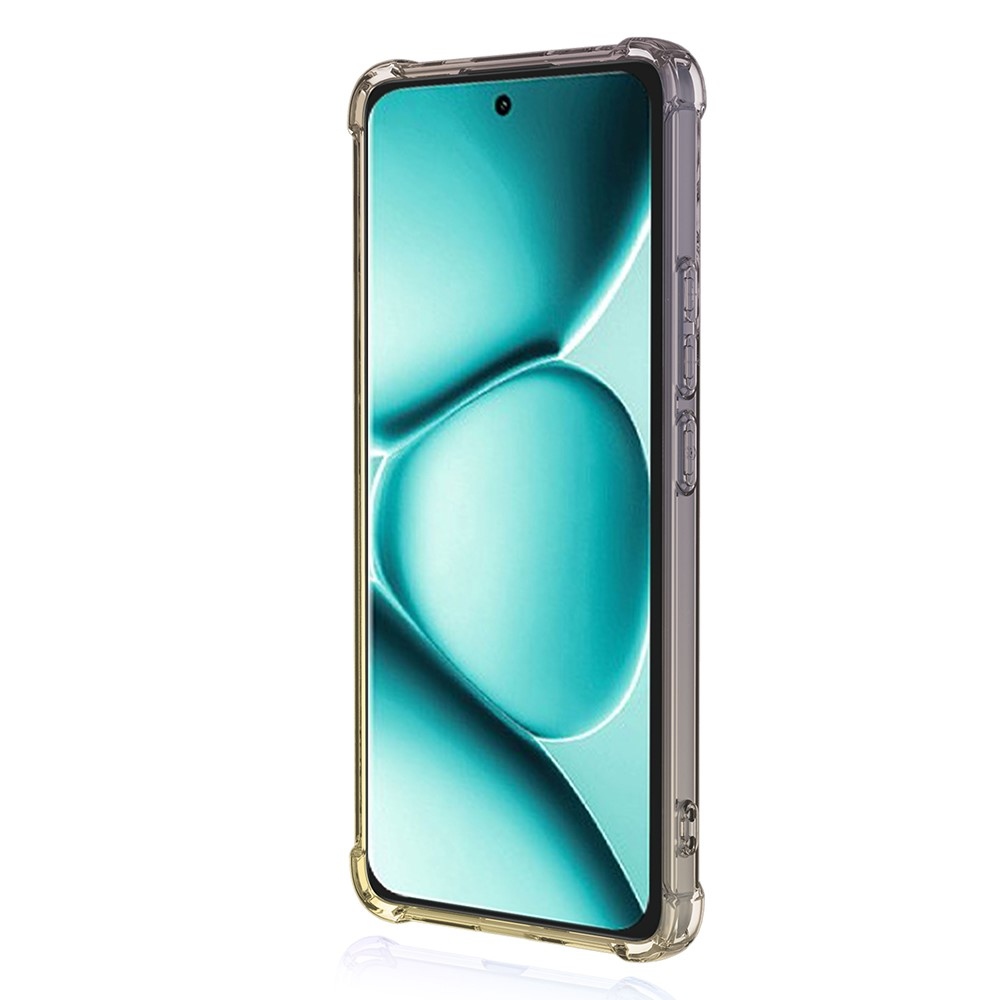 Colore tartós zselés tok megerősített sarkokkal Xiaomi Redmi Note 15 Pro+ 5G/Xiaomi Poco M8 Pro 5G - fekete/arany