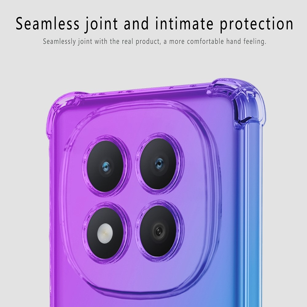 Colore tartós zselés tok megerősített sarkokkal Xiaomi Redmi Note 15 Pro+ 5G/Xiaomi Poco M8 Pro 5G - lila/kék