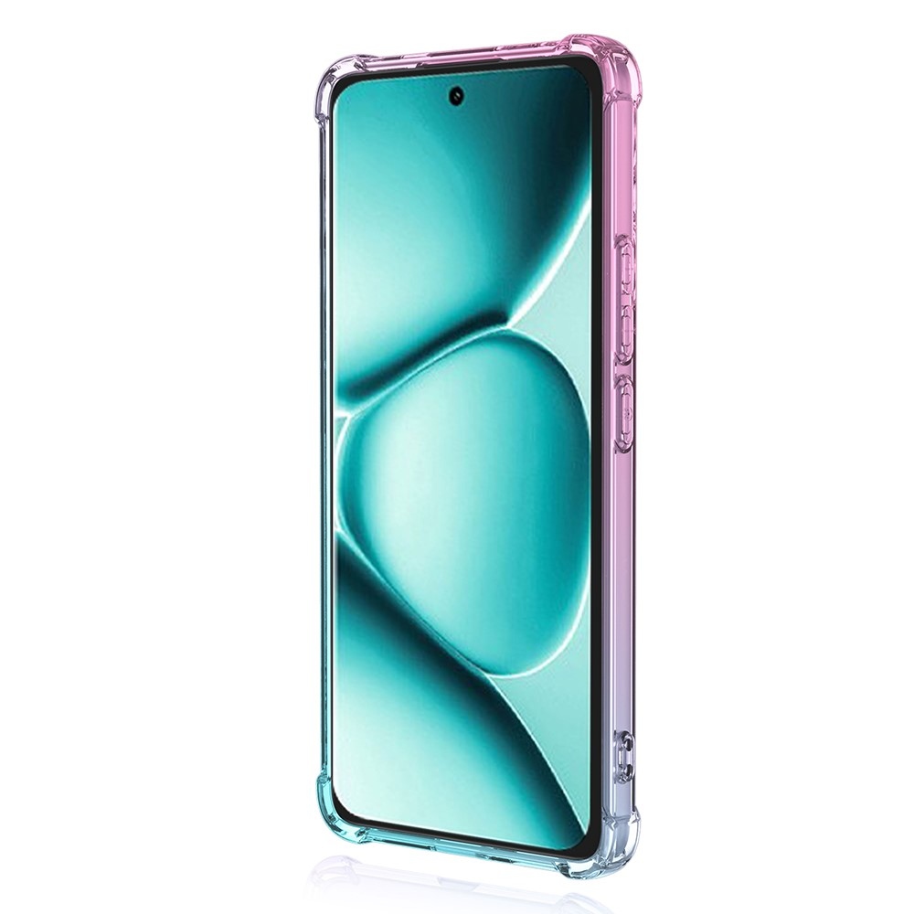Colore tartós zselés tok megerősített sarkokkal Xiaomi Redmi Note 15 Pro+ 5G/Xiaomi Poco M8 Pro 5G - rózsaszín/zöld