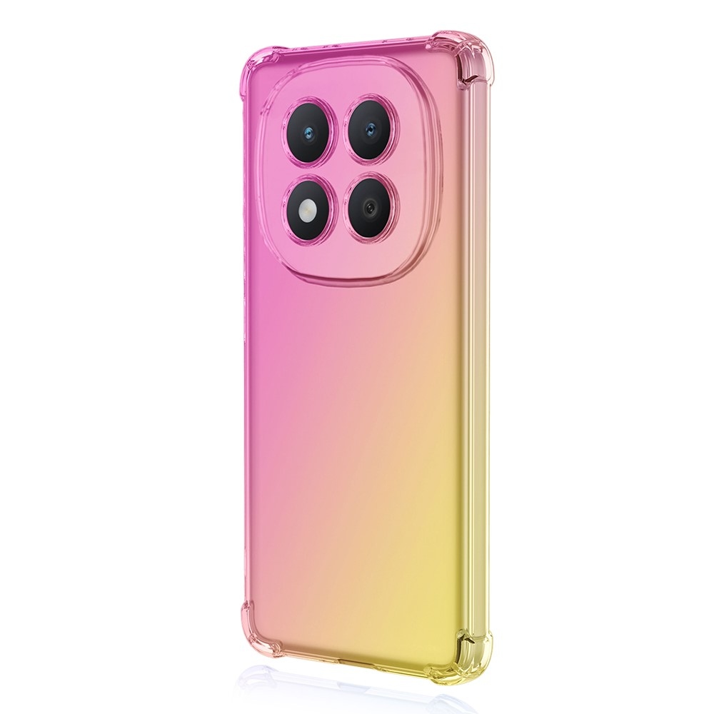 Colore tartós zselés tok megerősített sarkokkal Xiaomi Redmi Note 15 Pro+ 5G/Xiaomi Poco M8 Pro 5G - rózsaszín/arany