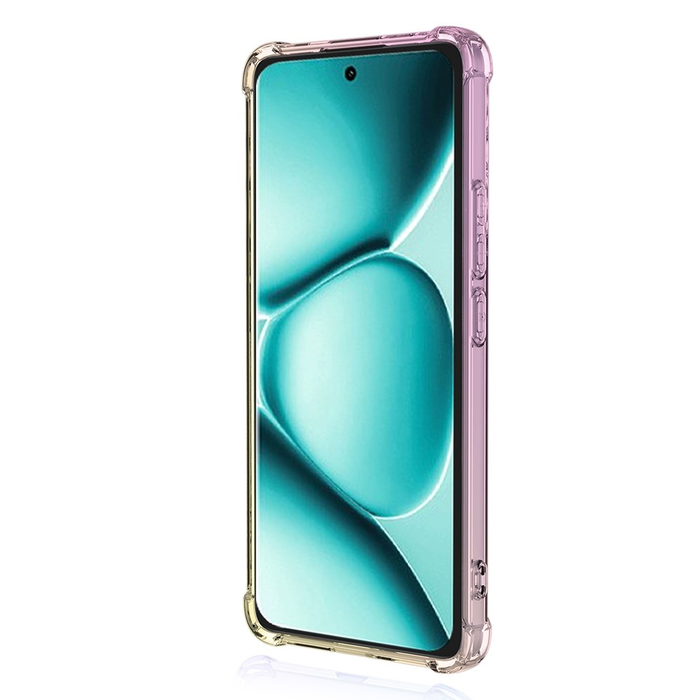 Colore tartós zselés tok megerősített sarkokkal Xiaomi Redmi Note 15 Pro+ 5G/Xiaomi Poco M8 Pro 5G - rózsaszín/arany