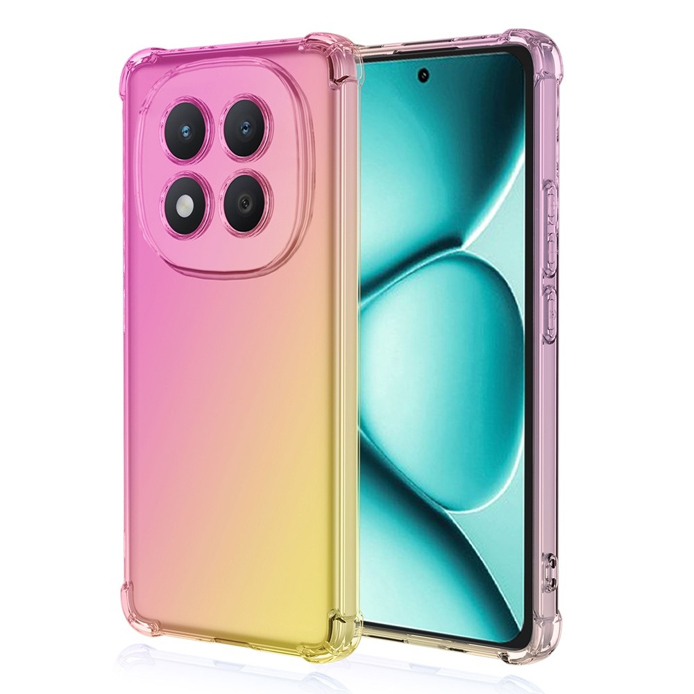 Colore tartós zselés tok megerősített sarkokkal Xiaomi Redmi Note 15 Pro+ 5G/Xiaomi Poco M8 Pro 5G - rózsaszín/arany