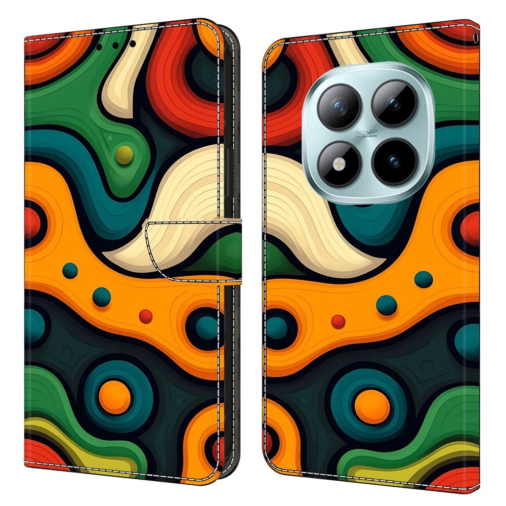 Compart könyv tok Xiaomi Poco M8 5G/Redmi Note 15 5G/Note 15 4G - absztrakt 1