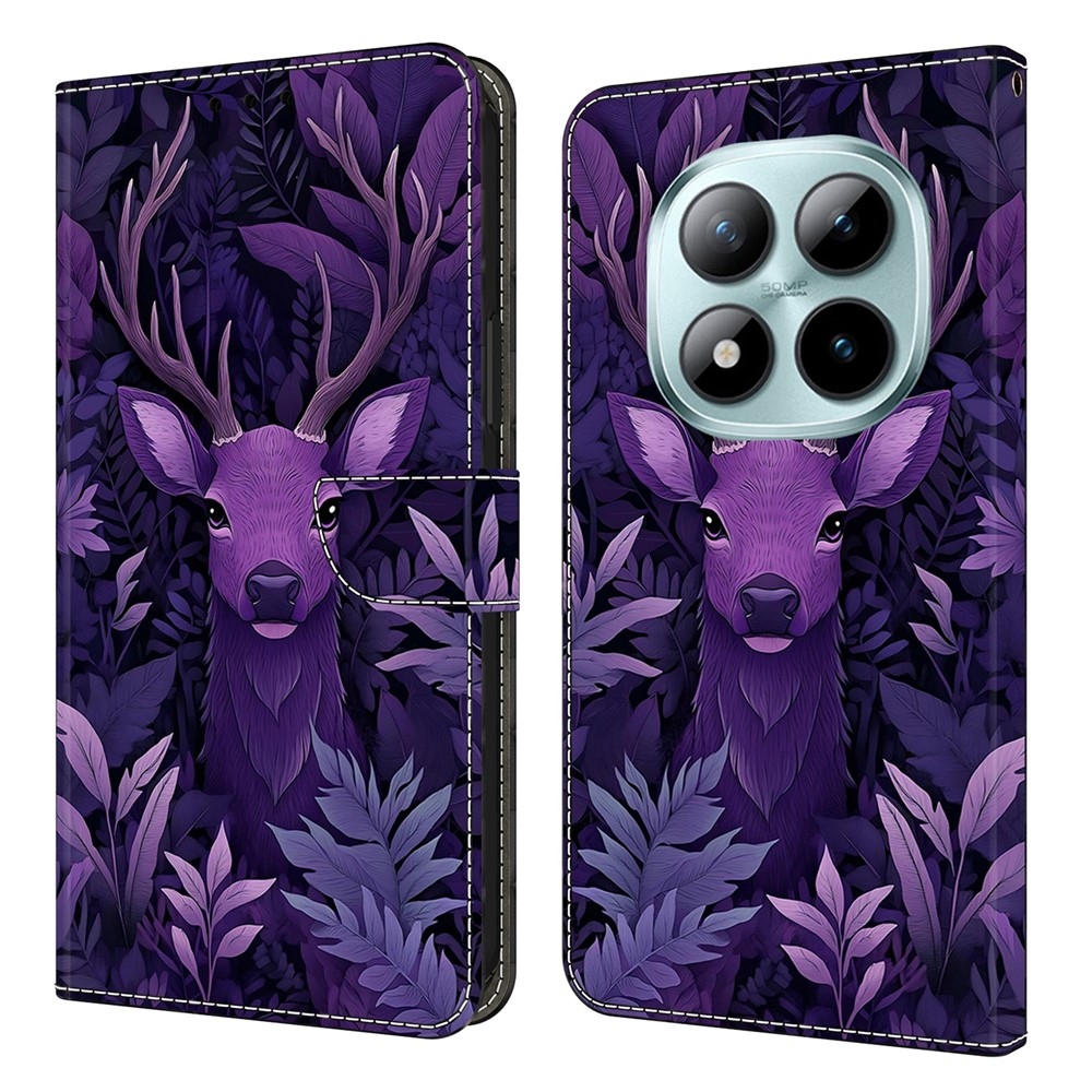 Compart könyv tok Xiaomi Poco M8 5G/Redmi Note 15 5G/Note 15 4G - lila szarvas