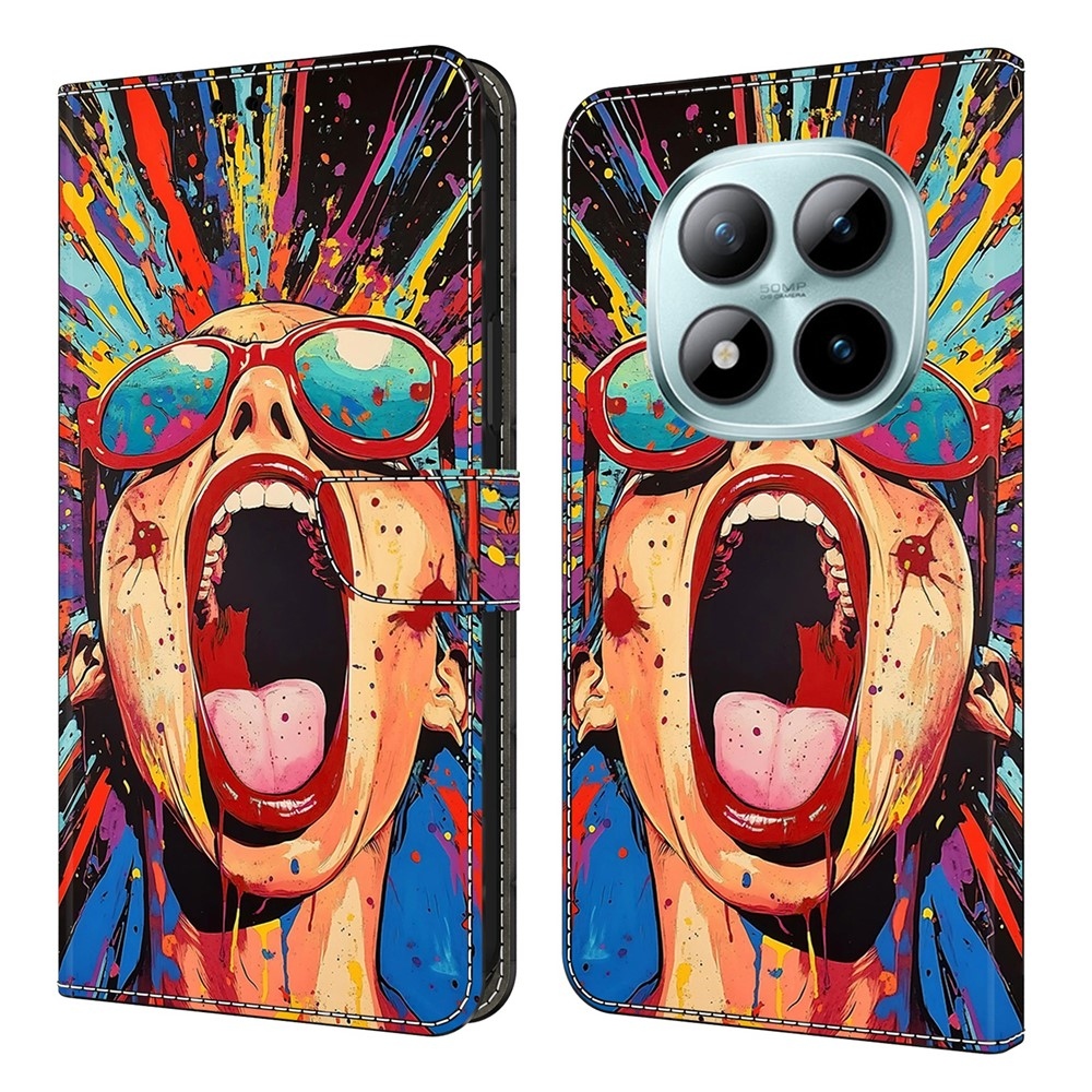 Compart könyv tok Xiaomi Poco M8 5G/Redmi Note 15 5G/Note 15 4G - sikoltozó lányhoz