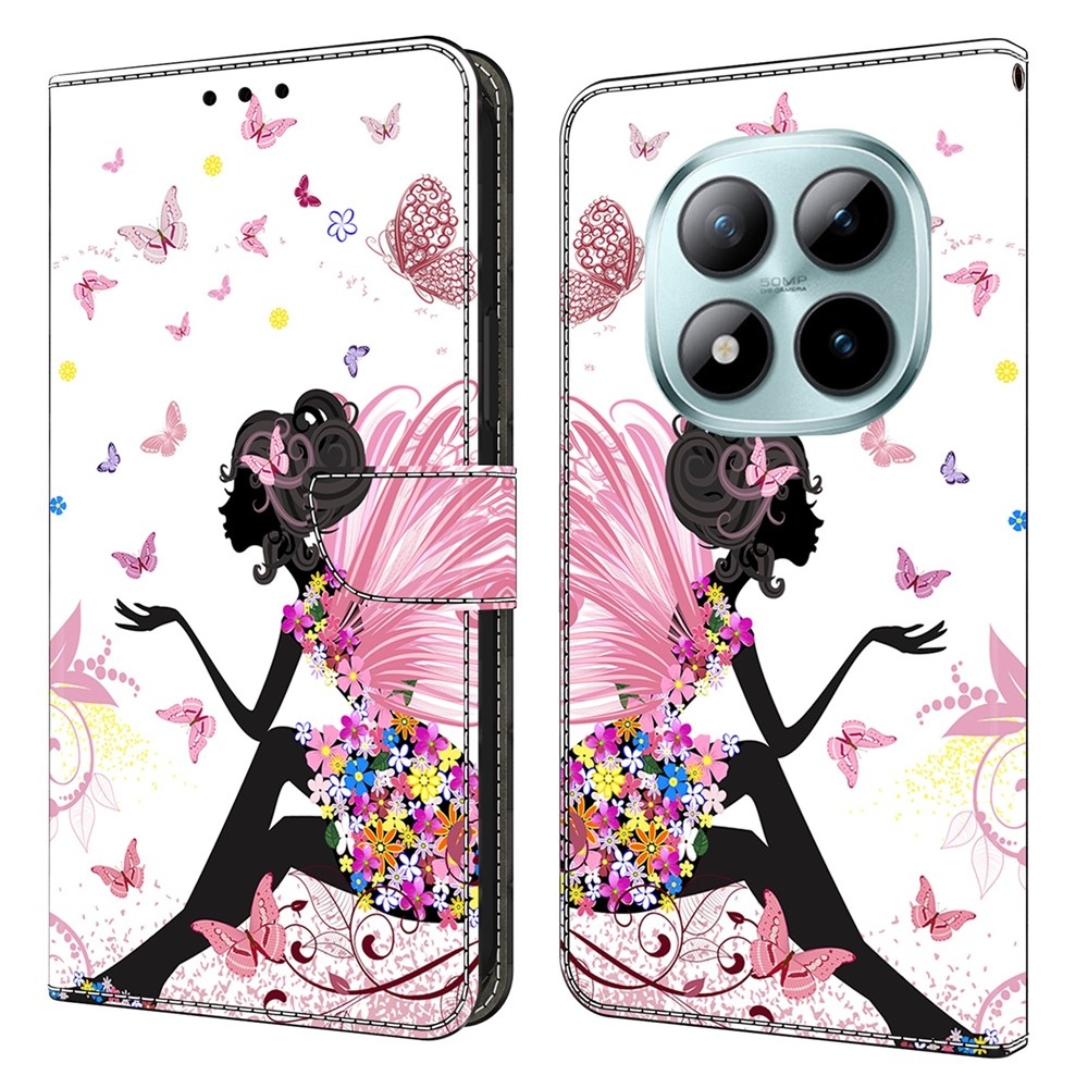 Compart könyv tok a Xiaomi Poco M8 5G/Redmi Note 15 5G/Note 15 4G - pillangó lányhoz