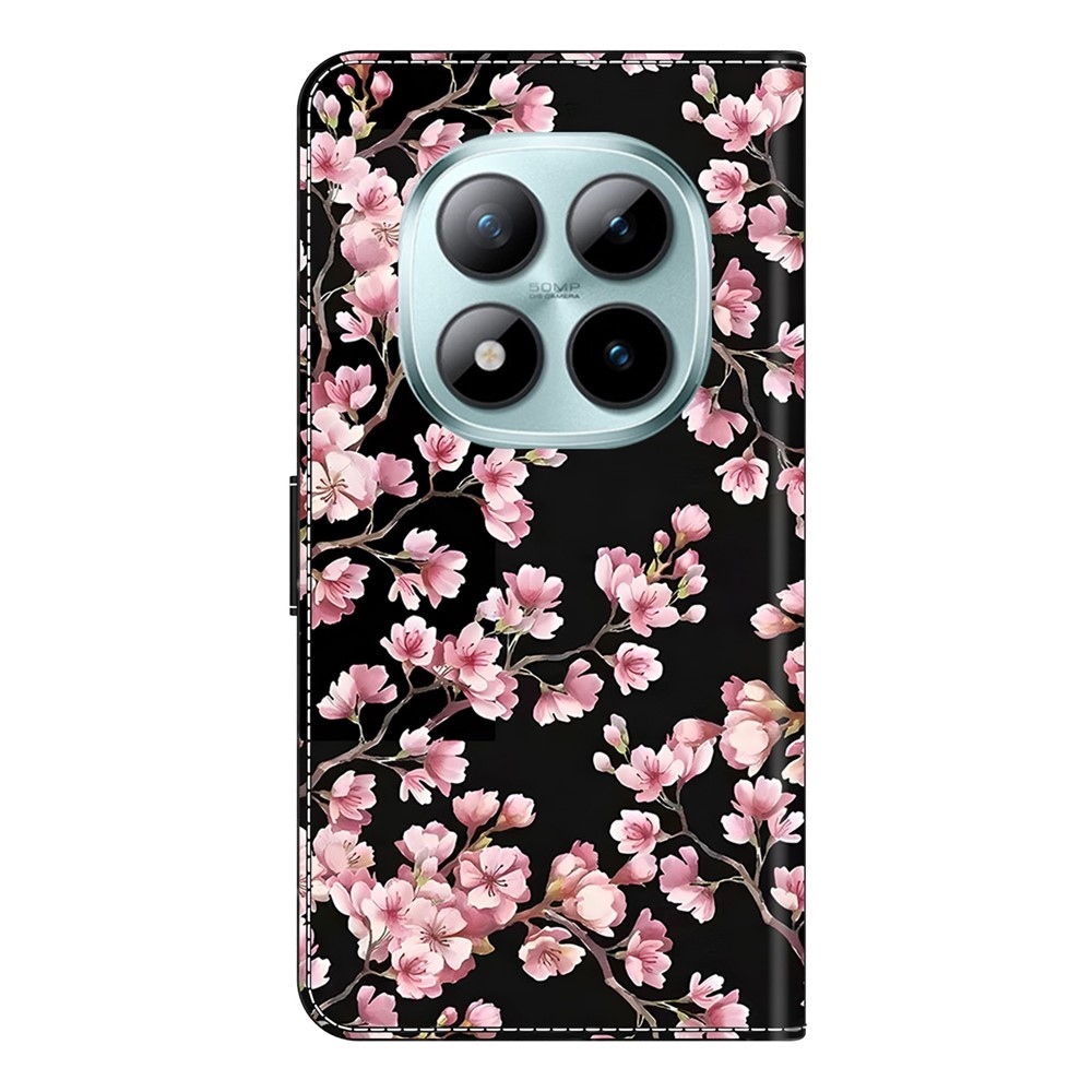 Compart könyv tok a Xiaomi Poco M8 5G/Redmi Note 15 5G/Note 15 4G - rózsaszín virágokhoz