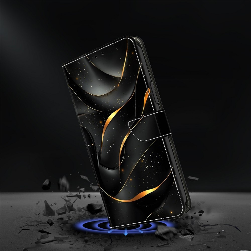 Compart könyv tok a Xiaomi Poco M8 5G/Redmi Note 15 5G/Note 15 4G - arany repedésekhez