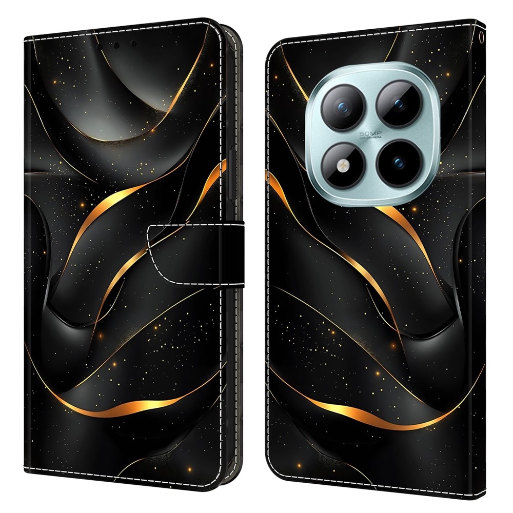 Compart könyv tok a Xiaomi Poco M8 5G/Redmi Note 15 5G/Note 15 4G - arany repedésekhez