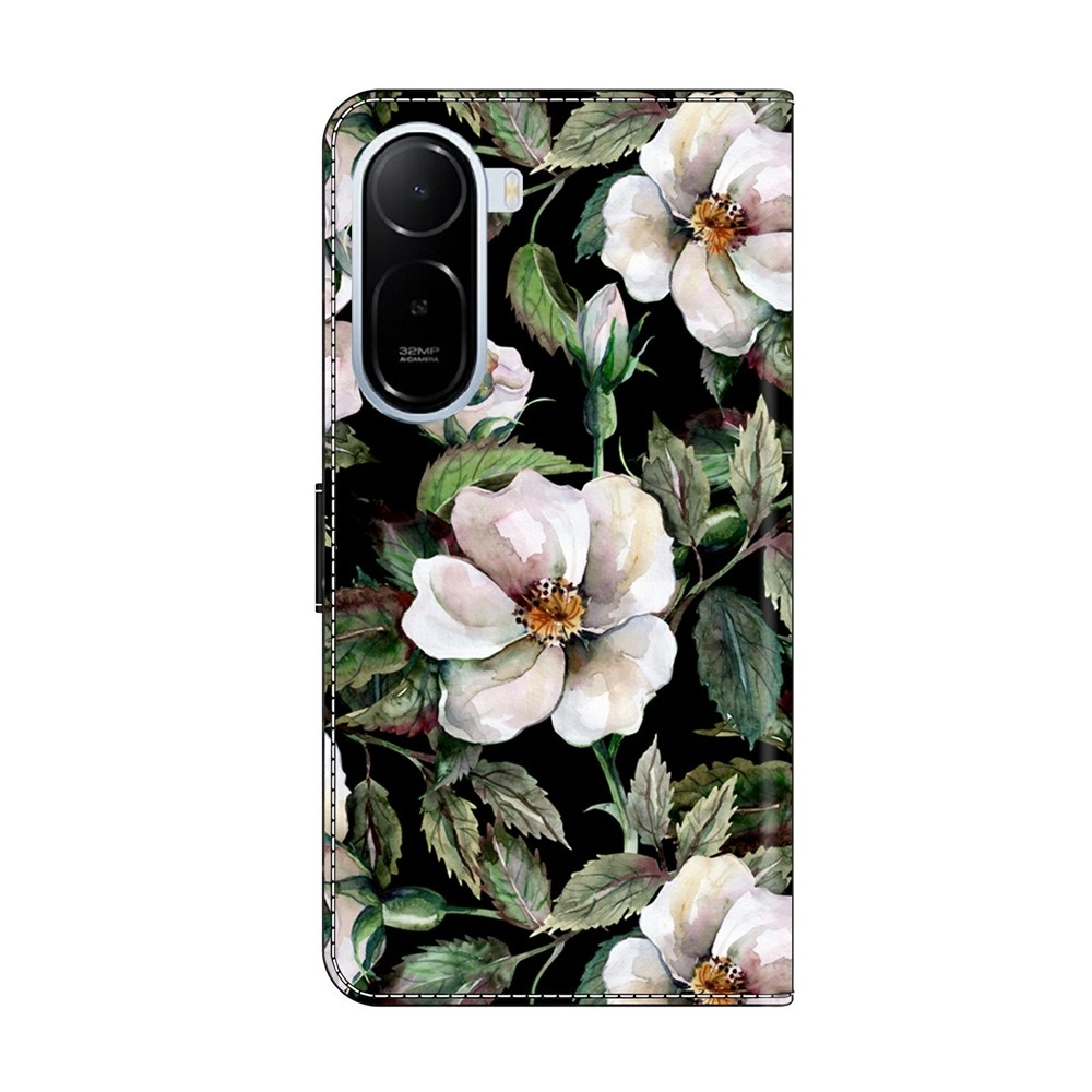 Compart könyv tok Xiaomi Redmi A7 Pro - fehér virágok