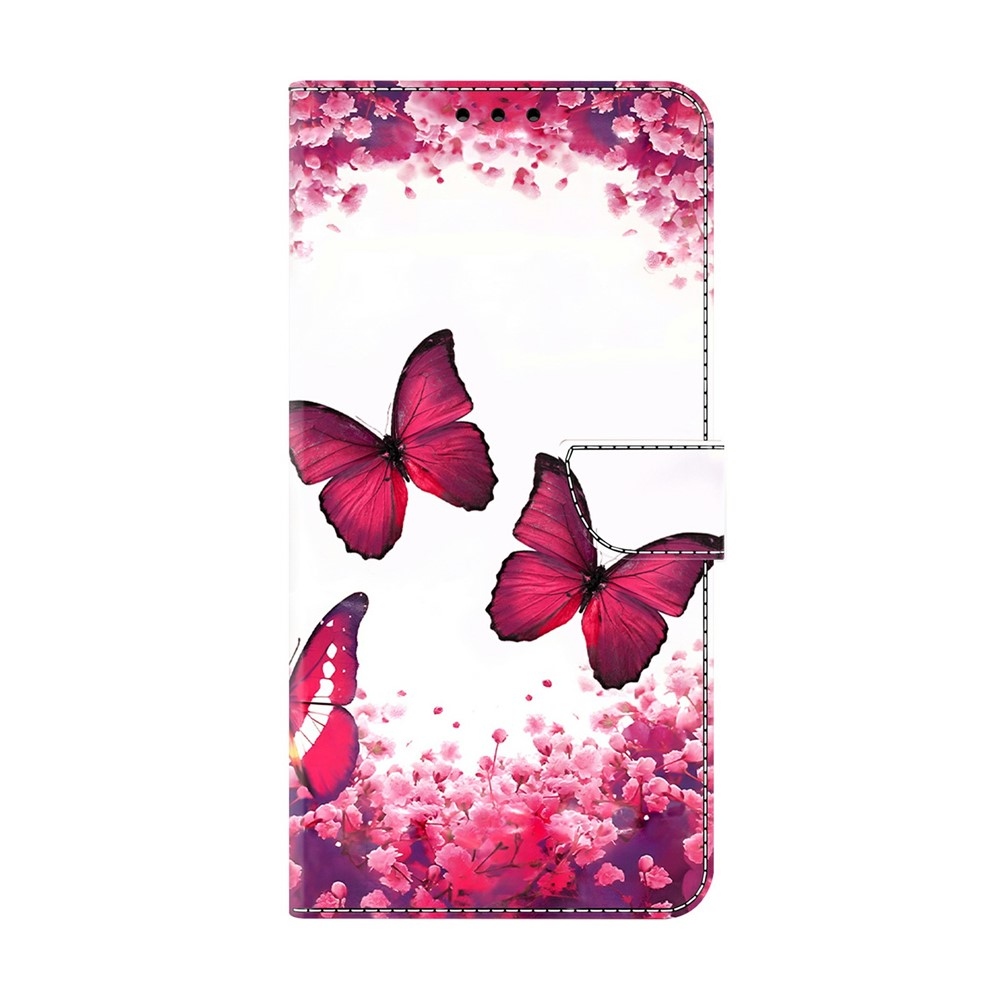 Compart könyv tok Xiaomi Redmi A7 Pro - piros pillangókhoz