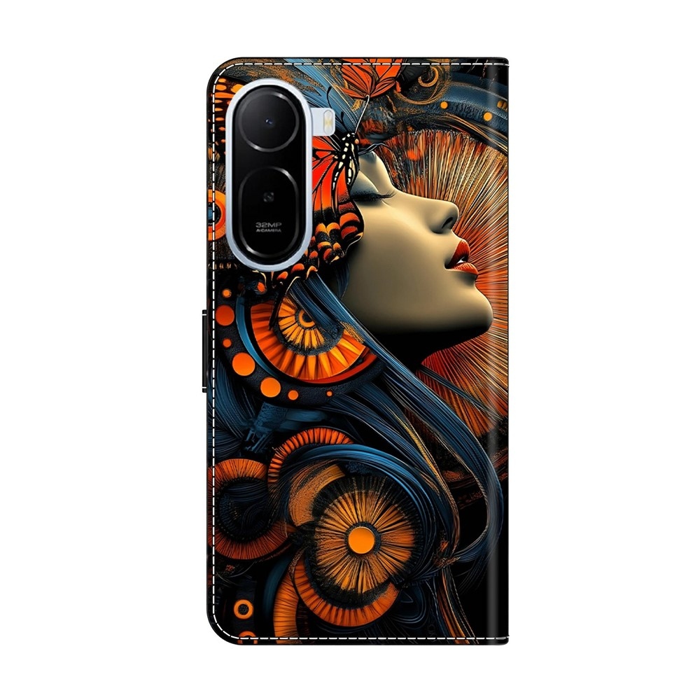 Compart könyv tok a Xiaomi Redmi A7 Pro-hoz - lány pillangókkal