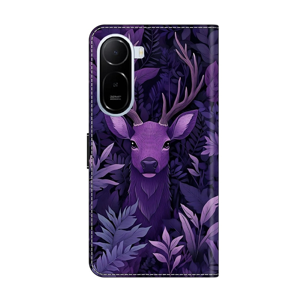 Compart könyv tok Xiaomi Redmi A7 Pro-hoz - lila szarvas