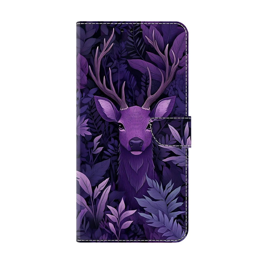 Compart könyv tok Xiaomi Redmi A7 Pro-hoz - lila szarvas