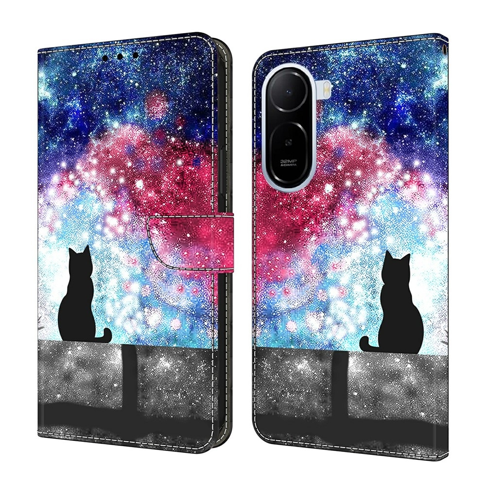 Compart könyv tok a Xiaomi Redmi A7 Pro-hoz - macska és égbolt