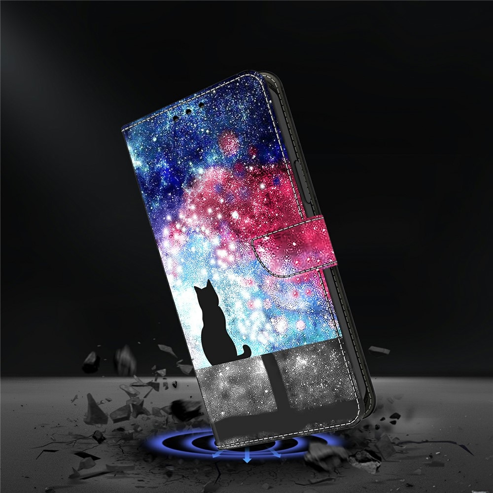 Compart könyv tok a Xiaomi Redmi A7 Pro-hoz - macska és égbolt