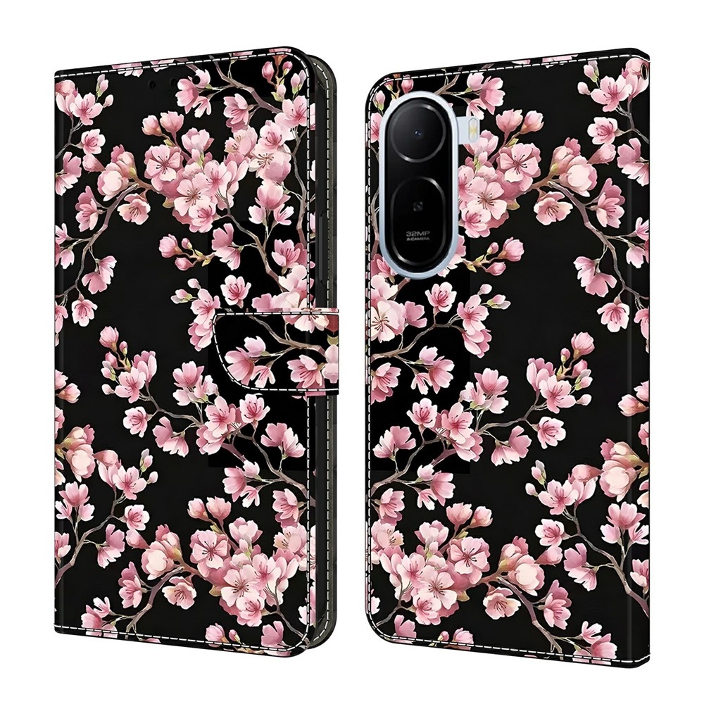 Compart könyv tok a Xiaomi Redmi A7 Pro-hoz - rózsaszín virágok