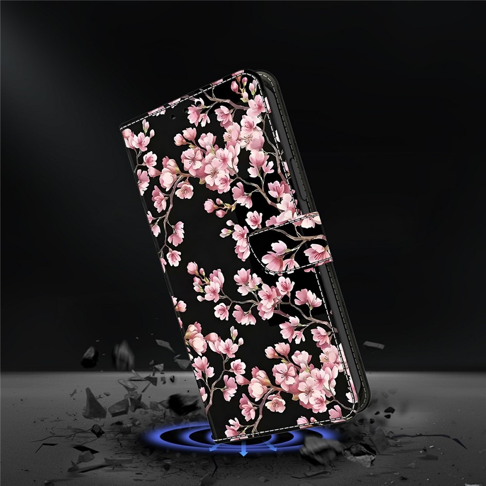 Compart könyv tok a Xiaomi Redmi A7 Pro-hoz - rózsaszín virágok