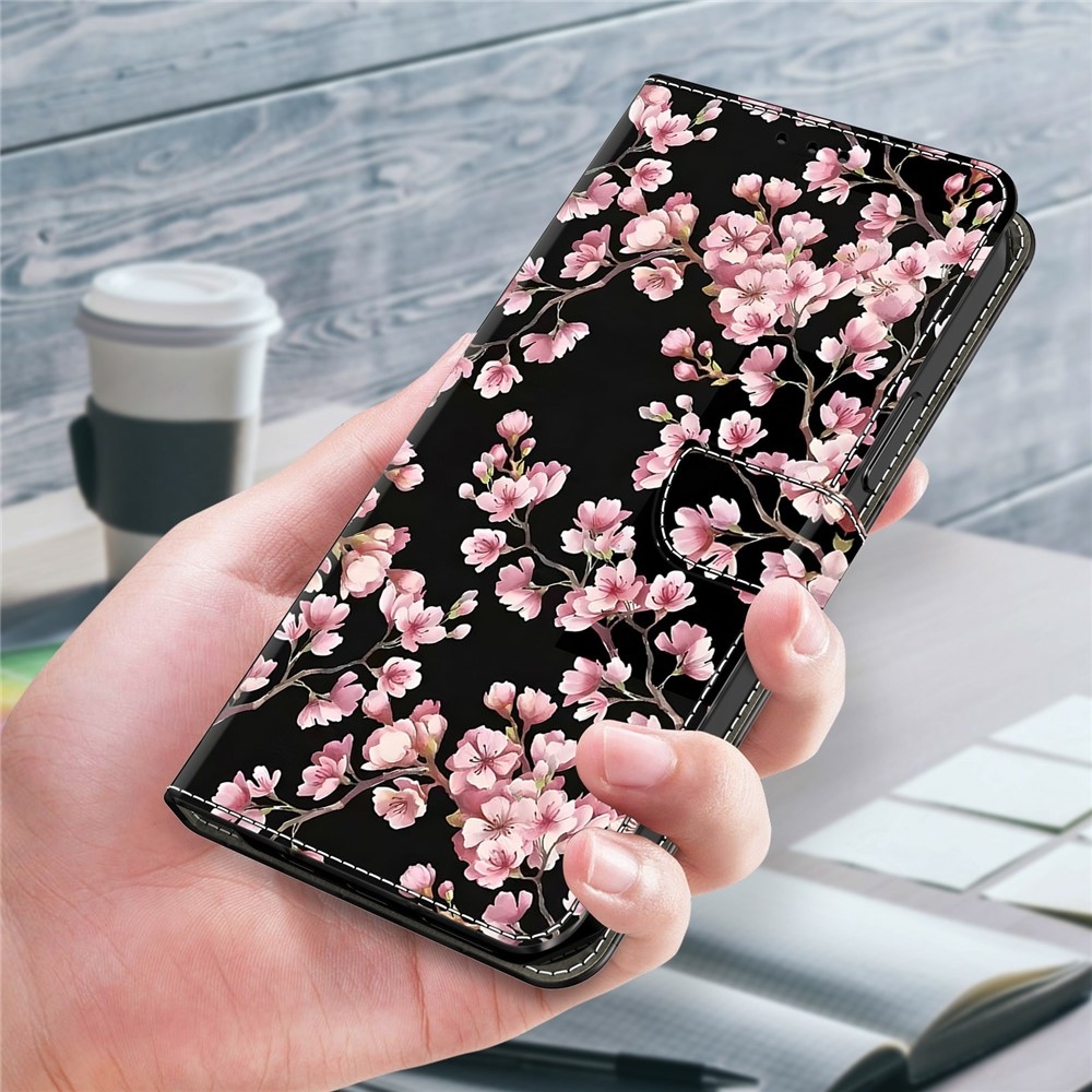 Compart könyv tok a Xiaomi Redmi A7 Pro-hoz - rózsaszín virágok