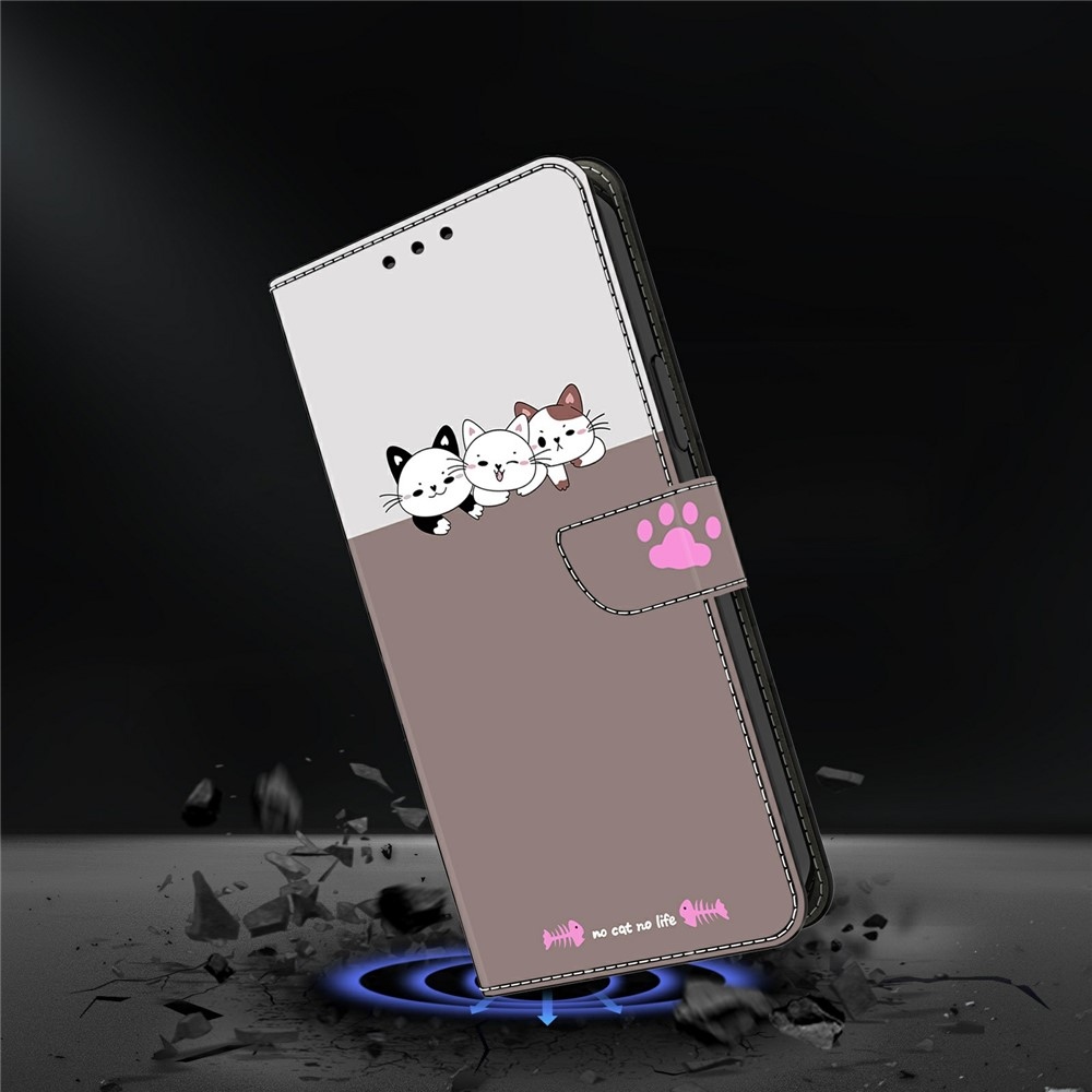 Compart könyv tok a Xiaomi Redmi A7 Pro-hoz - három cica