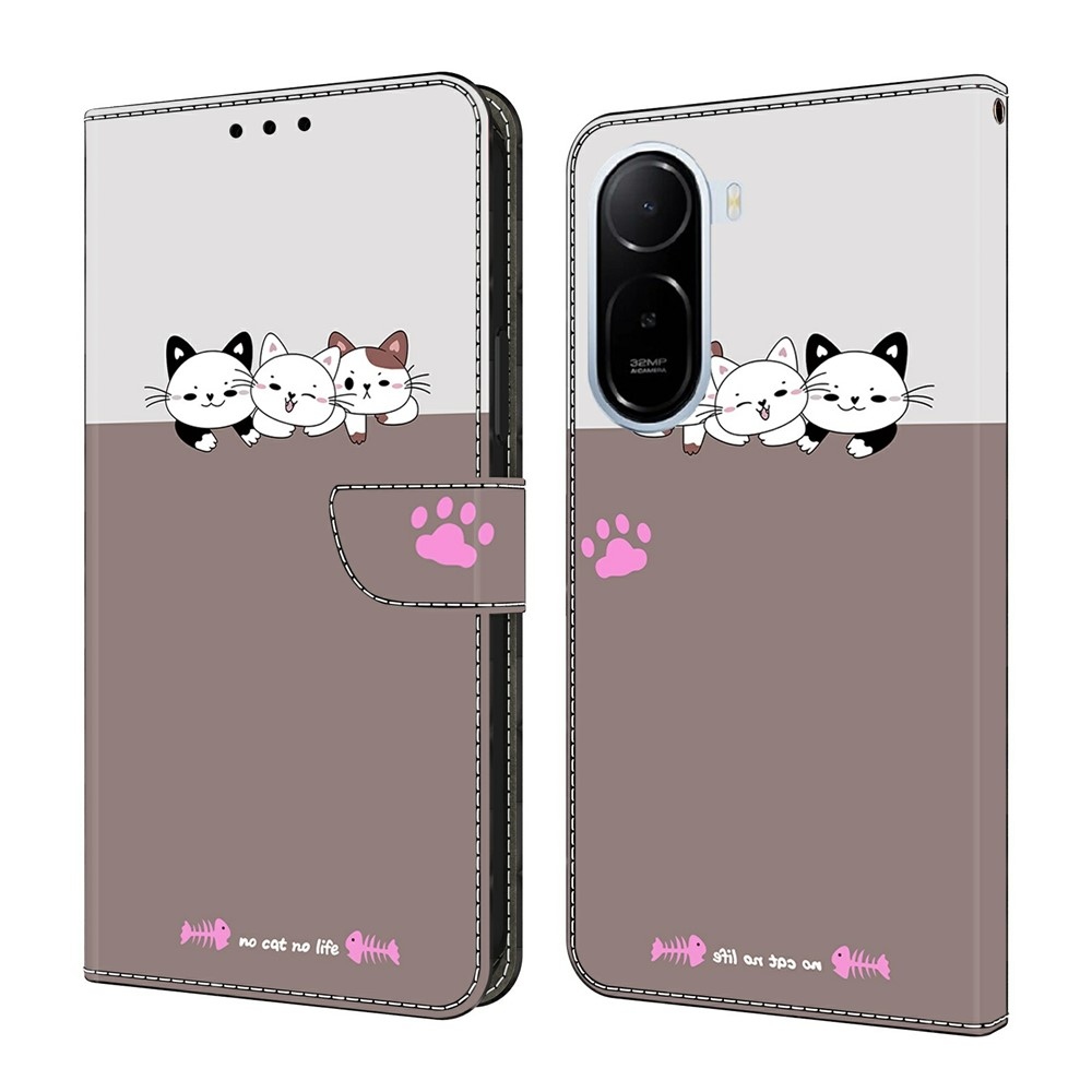 Compart könyv tok a Xiaomi Redmi A7 Pro-hoz - három cica