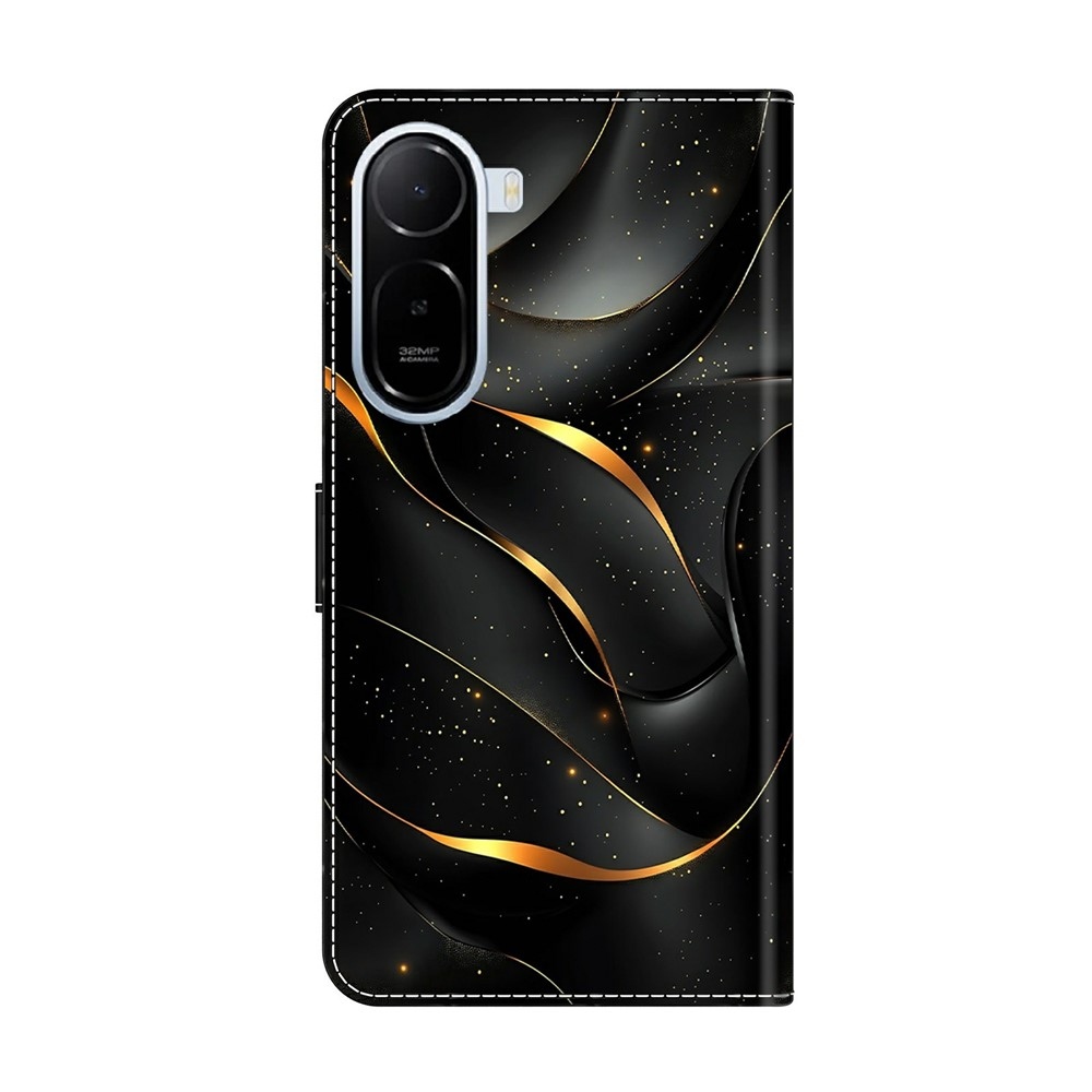 Compart könyv tok a Xiaomi Redmi A7 Pro-hoz - arany repedések