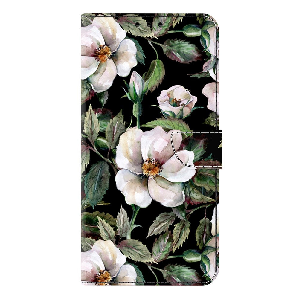 Compart könyv tok Xiaomi Redmi Note 15 Pro 5G - fehér virágok
