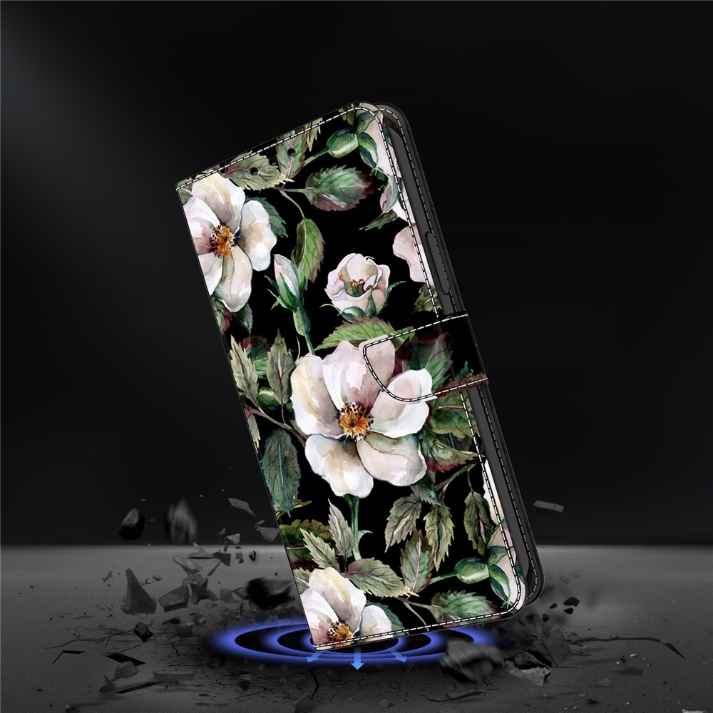 Compart könyv tok Xiaomi Redmi Note 15 Pro 5G - fehér virágok