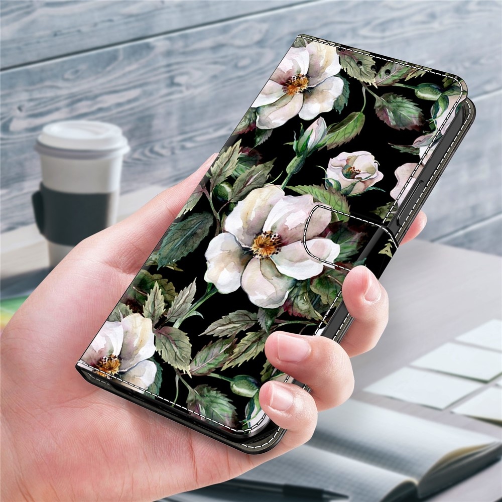 Compart könyv tok Xiaomi Redmi Note 15 Pro 5G - fehér virágok