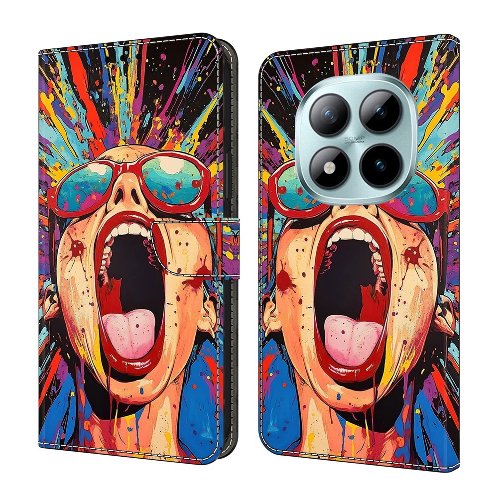 Compart könyv tok Xiaomi Redmi Note 15 Pro 5G - sikoltozó lányhoz