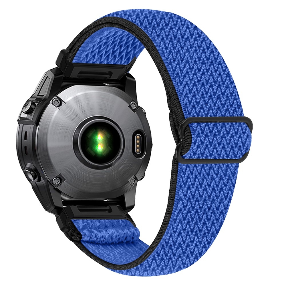 Connect nylon rugalmas szíj a Garmin Fenix 8 Pro 51 mm-es/Fenix 8 51 mm-es modellekhez – fekete/kék