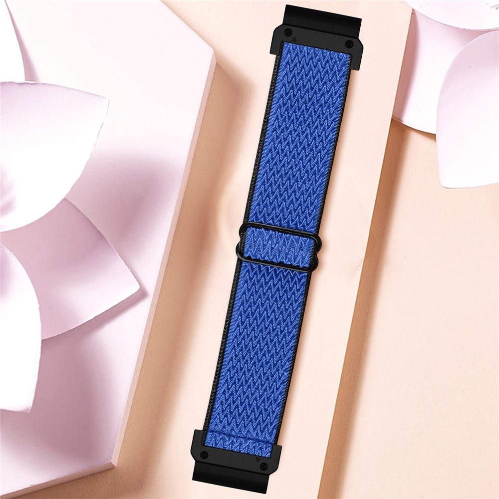 Connect nylon rugalmas szíj a Garmin Fenix 8 Pro 51 mm-es/Fenix 8 51 mm-es modellekhez – fekete/kék