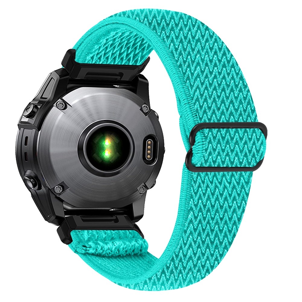 Connect nylon rugalmas szíj a Garmin Fenix 8 Pro 51 mm-es és a Fenix 8 51 mm-es modellekhez – kék-zöld